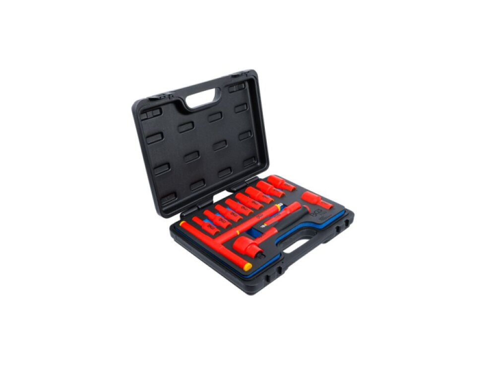 Elektrikářská gola sada 3/8" Pro Torque VDE, izolovaná, 7-22 mm, 12 dílů - BGS 7133