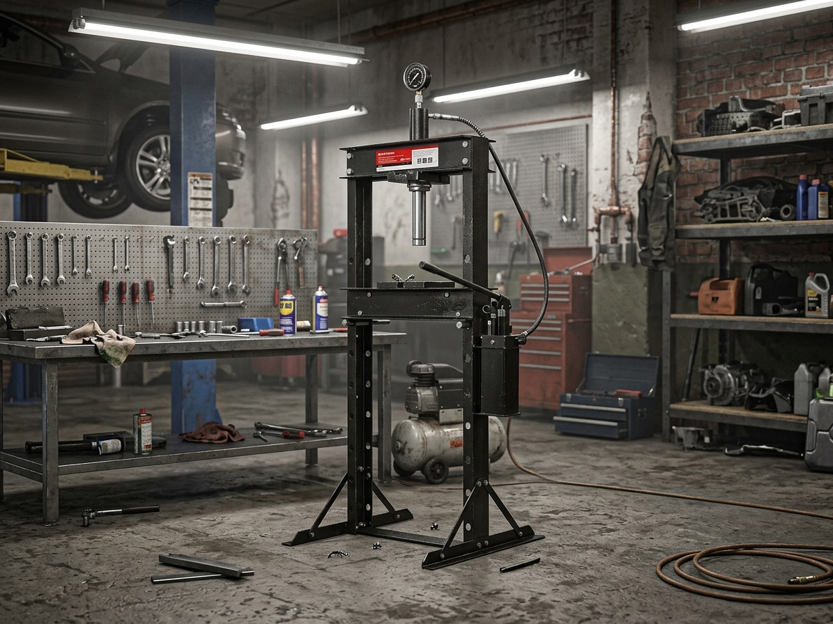 Hydraulický dílenský lis 20T s dvojitým čerpadlem