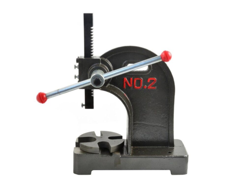 Ruční lis, pákový, mechanický, 2 tuny, pro montáž na stůl