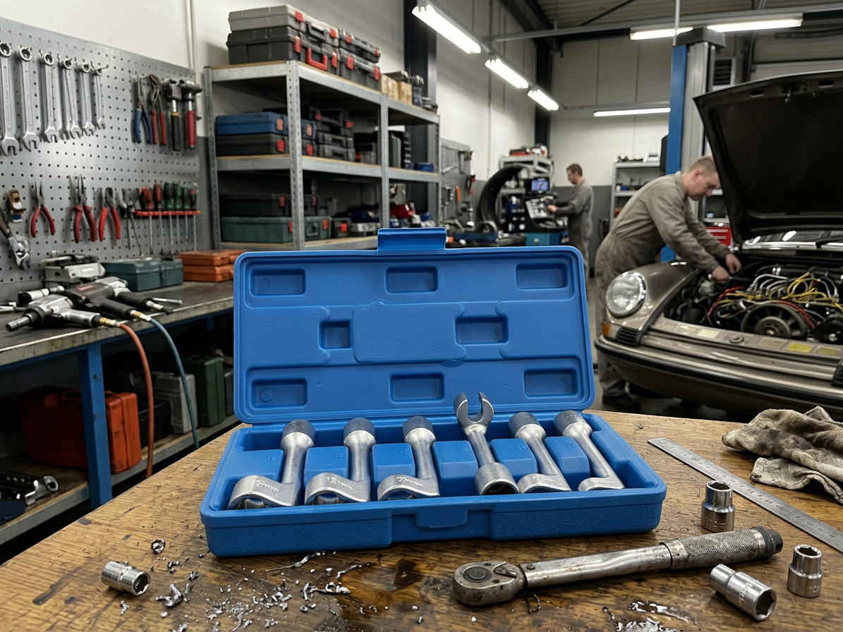 Klíče na matice vstřikovacího vedení 1/2" 12hranné, 12 - 19 mm, sada 6 ks - SATRA