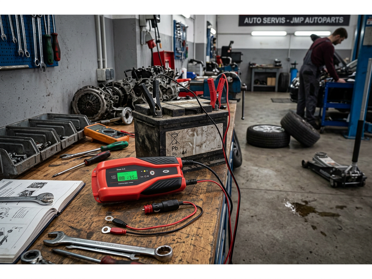 Nabíječka autobaterií 12V, 1-4 A, 4-120 Ah - JMP Skan 4.0