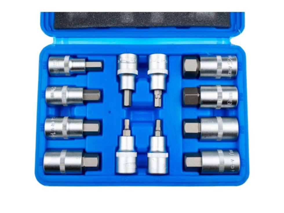 Zástrčné hlavice Imbus 1/2", H5 - H22, 12 ks - SATRA
