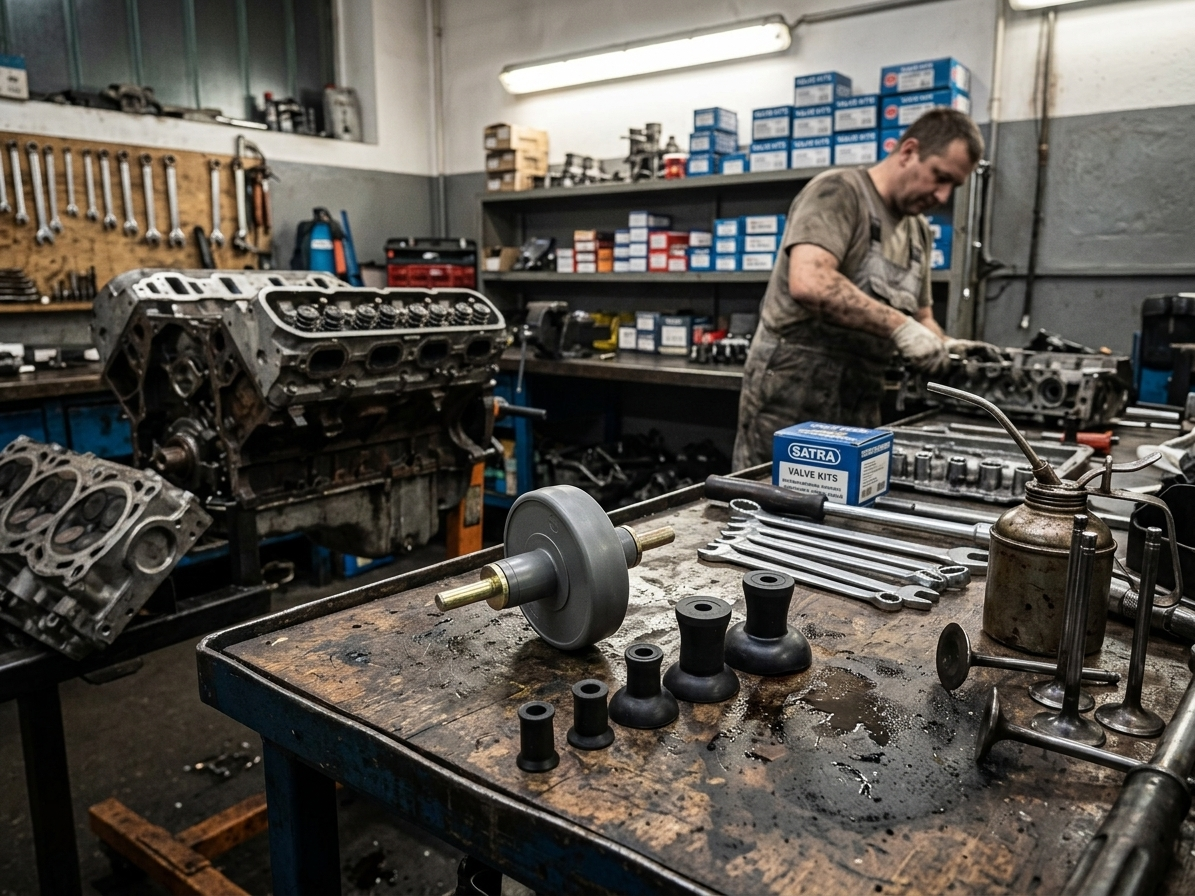 Lapovací přípravek na ventily motoru – Satra S-4VSC