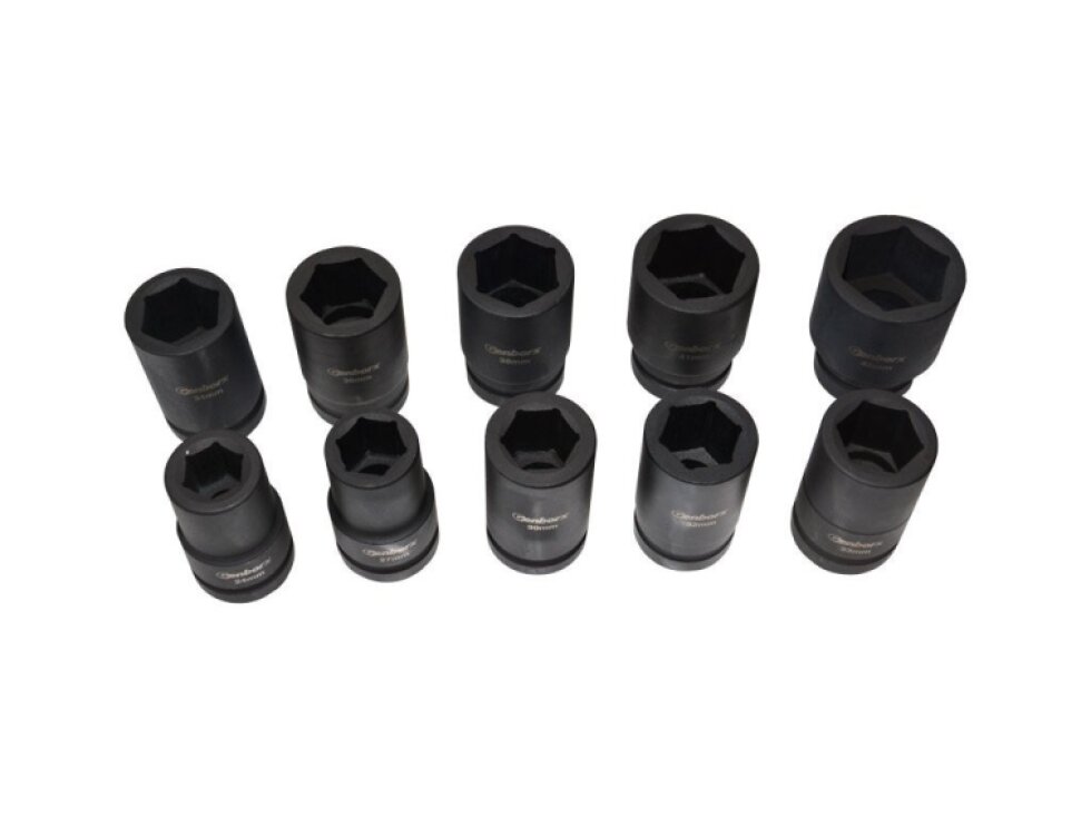 Průmyslové kované hlavice 1", 24 - 46 mm, sada 10 kusů