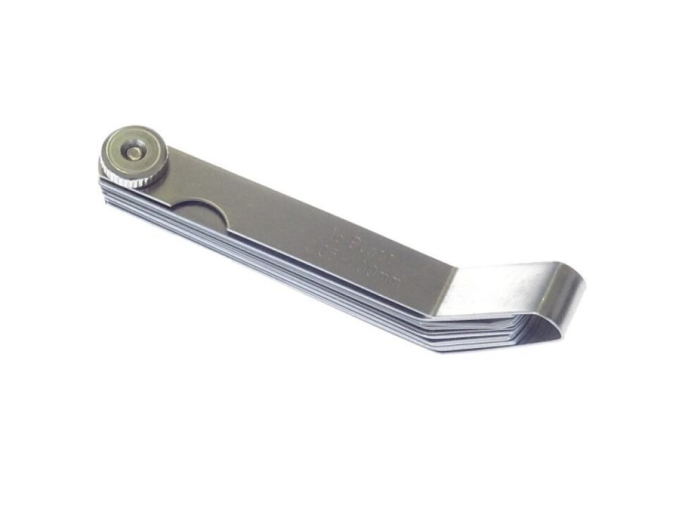 Ventilové (spárové) měrky zahnuté, 0.05 - 1.0 mm, 16 listů - QUATROS QS15518