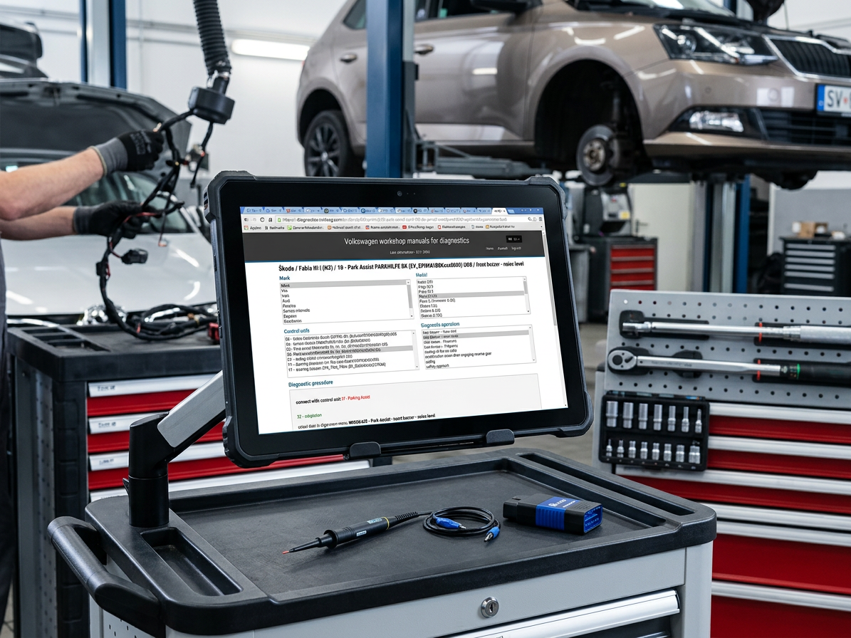 VIS - online databáze diagnostických postupů pro koncern VW