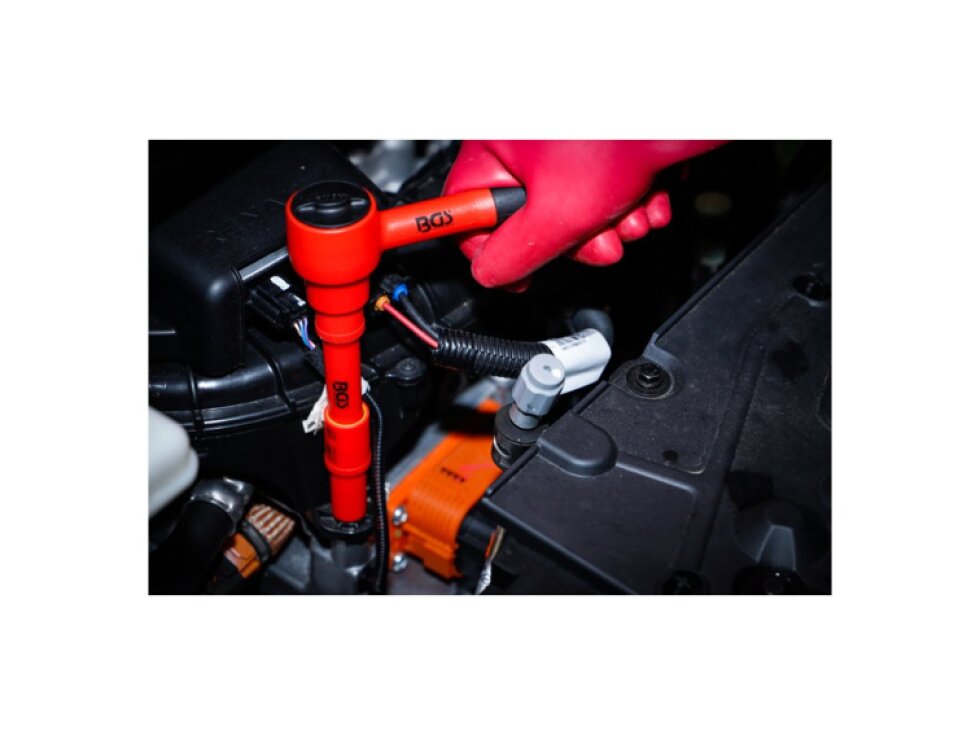 Elektrikářská gola sada 3/8" Pro Torque VDE, izolovaná, 7-22 mm, 12 dílů - BGS 7133