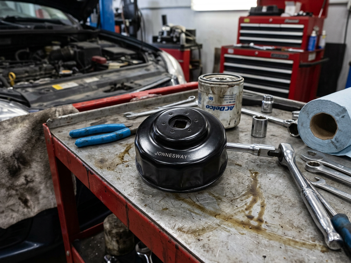 Hlavice na povolování olejových filtrů 76 mm, 14 hran, VW, BMW, OPEL - JONNESWAY HC-76/14