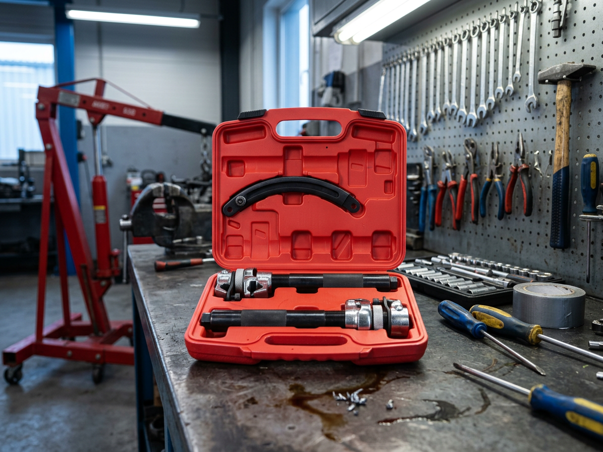 Stahovák pružin MECHANIC SPRING SET, heavy-duty, 280 mm, 2 ks - SIXTOL