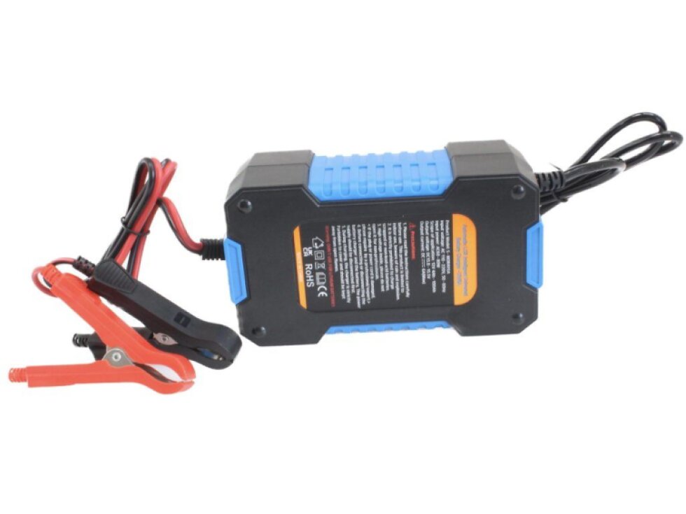 Nabíječka autobaterií s LCD, 12 V, 6A, 4-100 Ah - SATRA