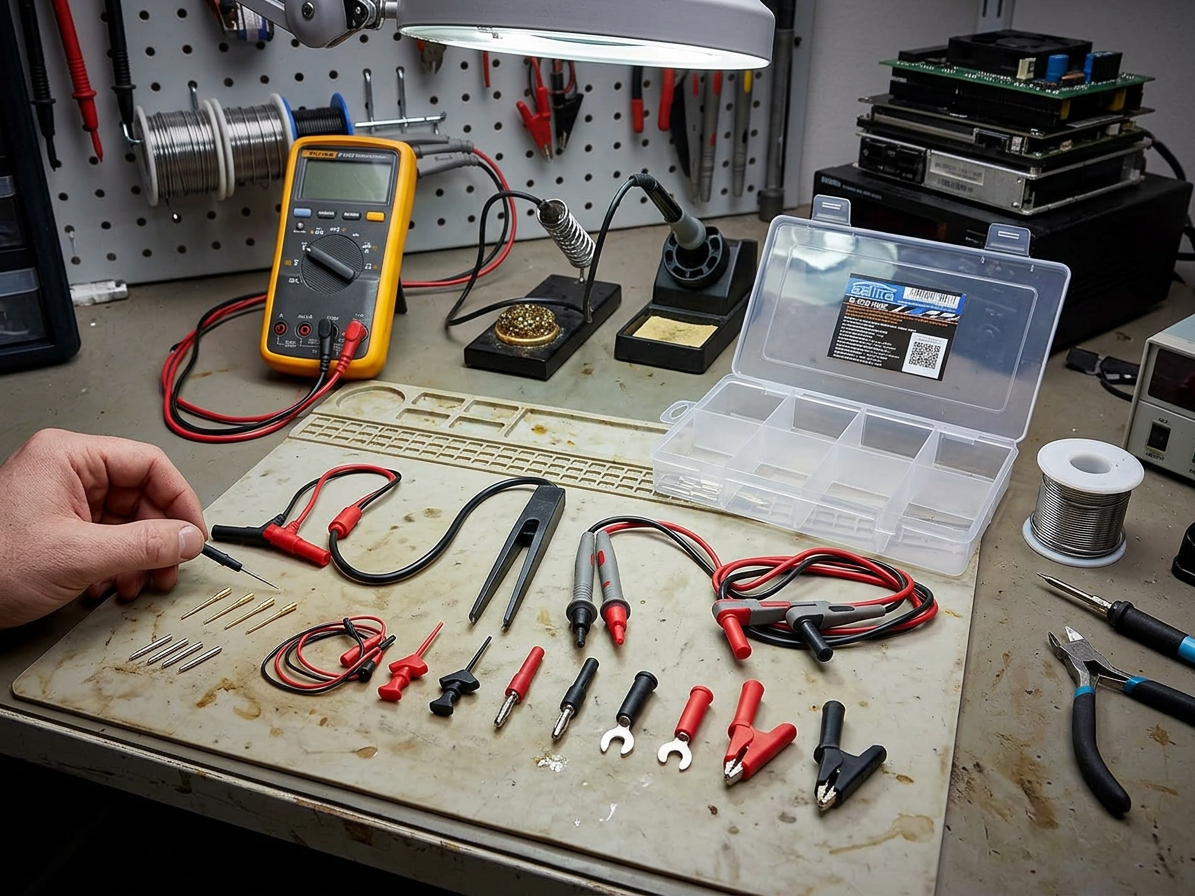 Přípravky pro testování elektrických systémů vozidla, sada 21 ks - SATRA
