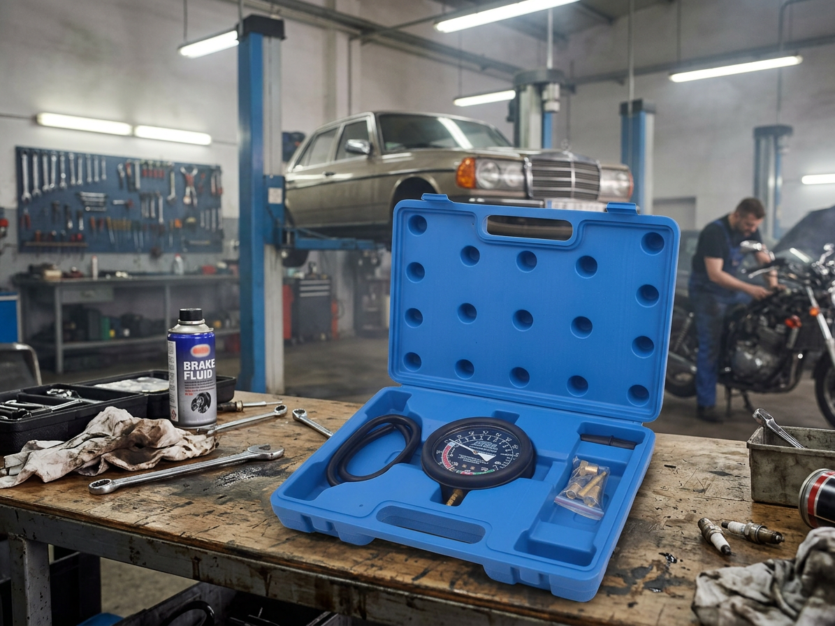 Vakuometr + tester tlaku a podtlaku paliva - QUATROS QS30190