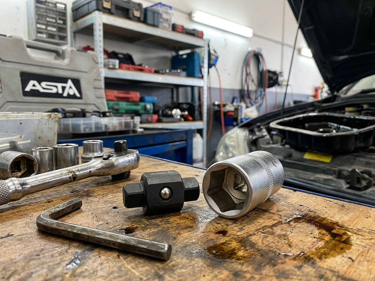 Klíč na výpustě olejových van, pohon 1/2" čtyřhran 8 a 10 mm - ASTA