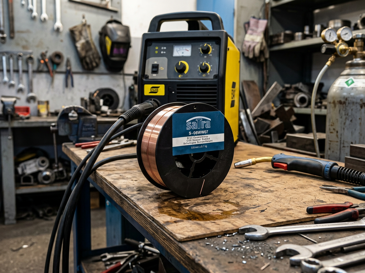 Svařovací drát 0.8 mm, 0.7 kg na cívce - SATRA