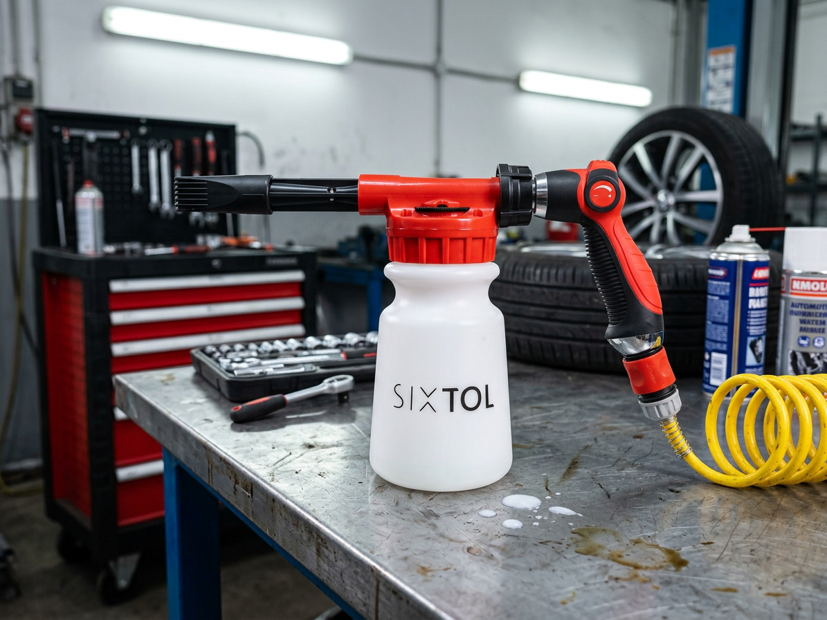 Mycí pistole s nádržkou na saponát pro mytí auta CAR DETAILING SPRAY 1 - SIXTOL