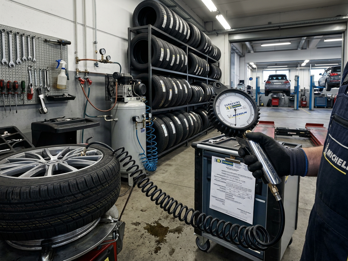 Pneuhustič WONDER Eurodainu, max. 11 bar, s certifikátem, kalibrovaný, licence Michelin
