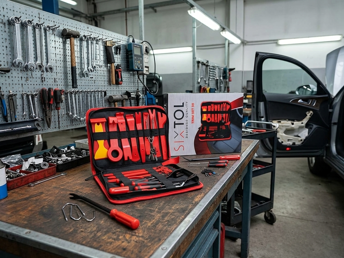 Sada k demontáži čalounění a interiéru MECHANIC TRIM SET, 38 ks - SIXTOL