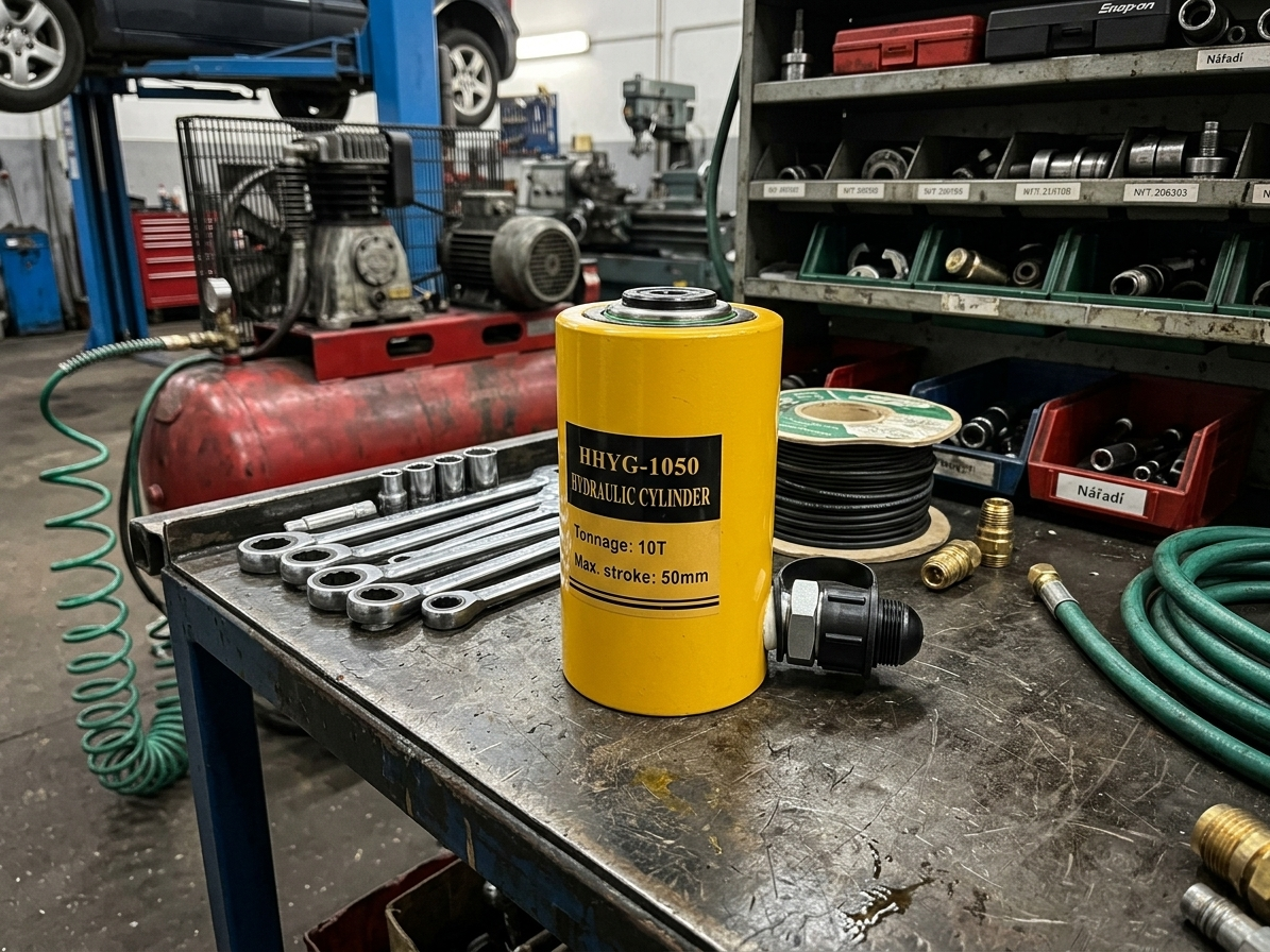 Hydraulický válec jednočinný univerzální, nosnost 10 tun - HHYG-1050