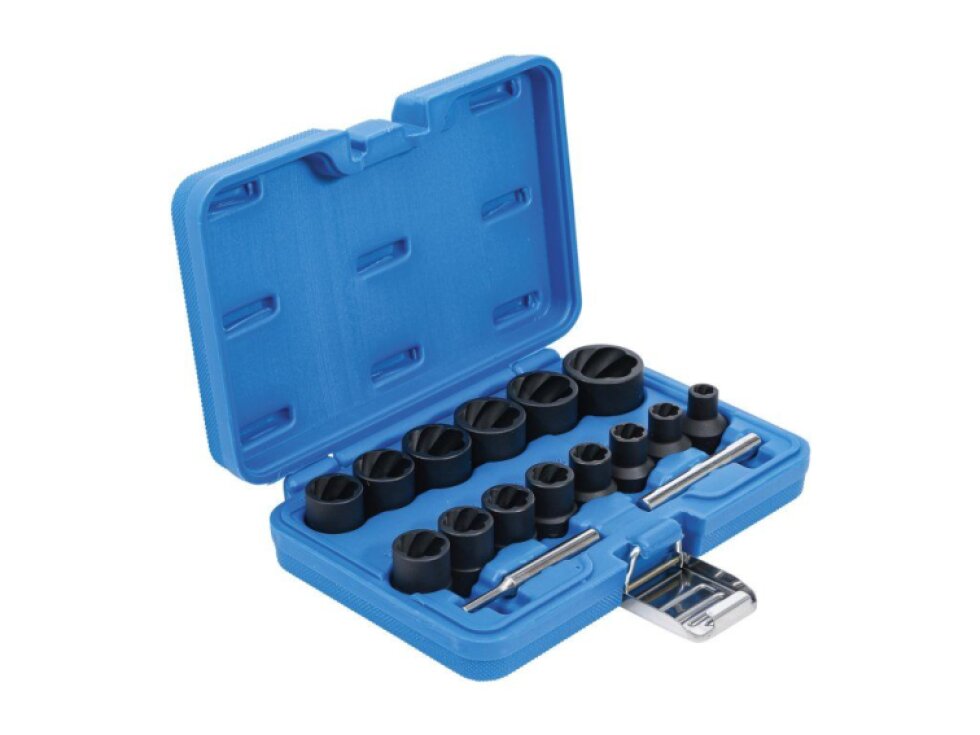 Hlavice 1/2” na poškozené šrouby vel. 8-27 mm, sada 16 ks - BGS 5269