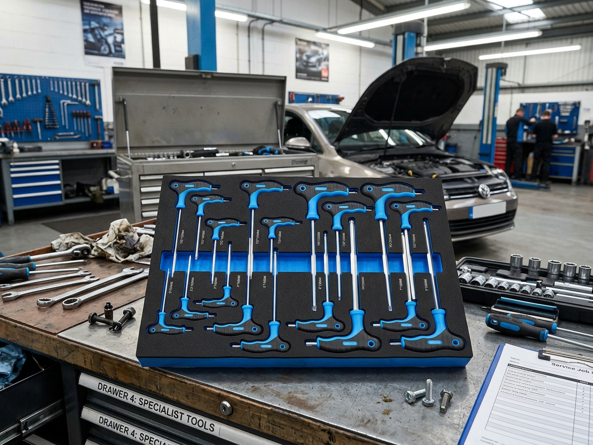 Modul - sada klíčů typu T, Torx, imbus s kuličkou, 13 ks