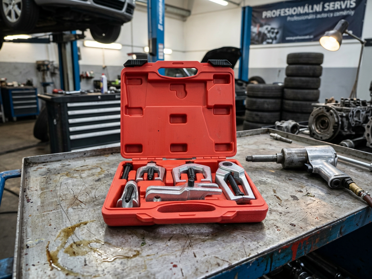 Sada stahováků kulových čepů a řídících tyčí MECHANIC PULLER SET, 6 ks - SIXTOL