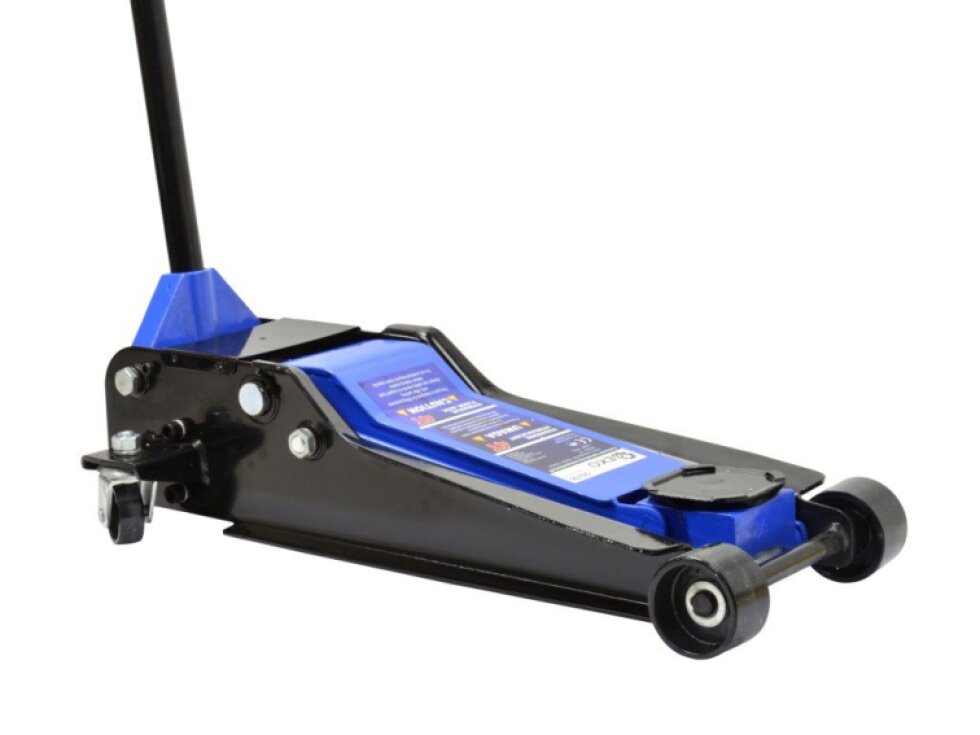 Pojízdný hydraulický zvedák 4t, nízkoprofilový, 95 - 550 mm, dvojitá pumpa - GEKO PREMIUM