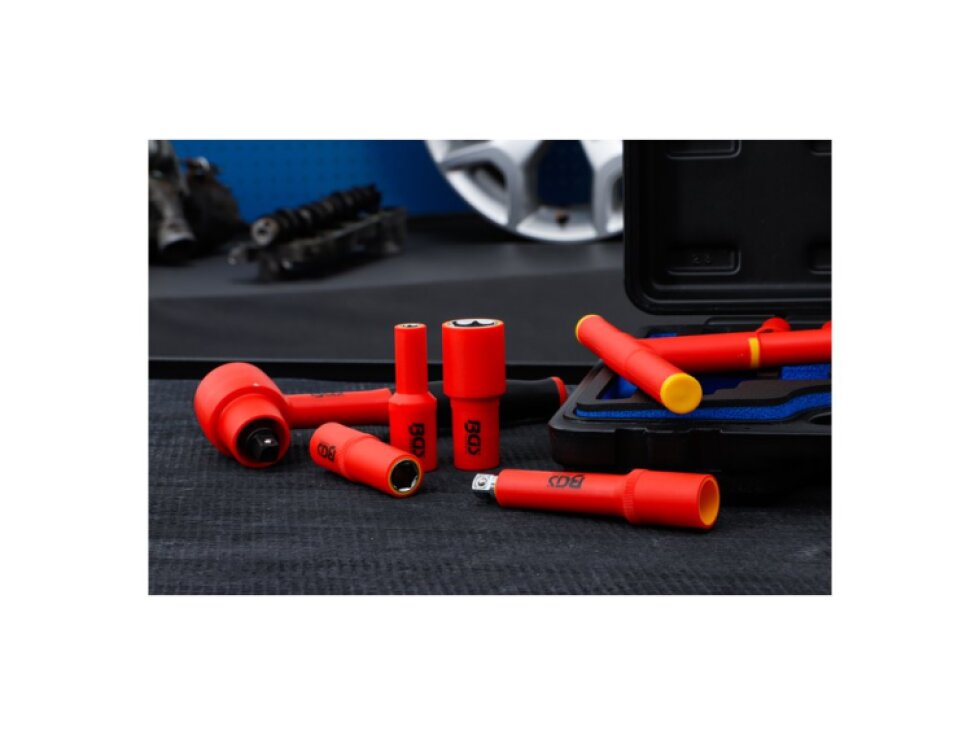 Elektrikářská gola sada 3/8" Pro Torque VDE, izolovaná, 7-22 mm, 12 dílů - BGS 7133