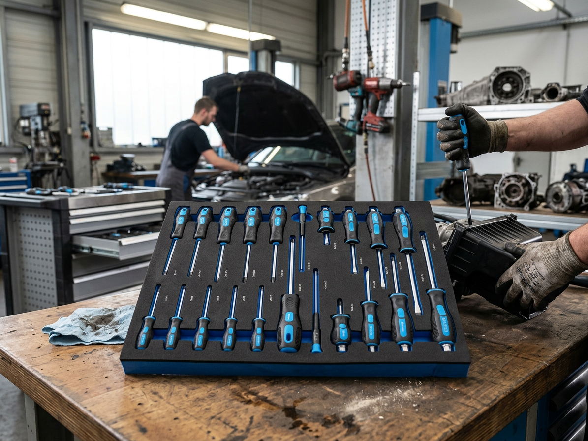 Modul - sada šroubováků plochých, Phillips, Torx, úderových, 21 ks
