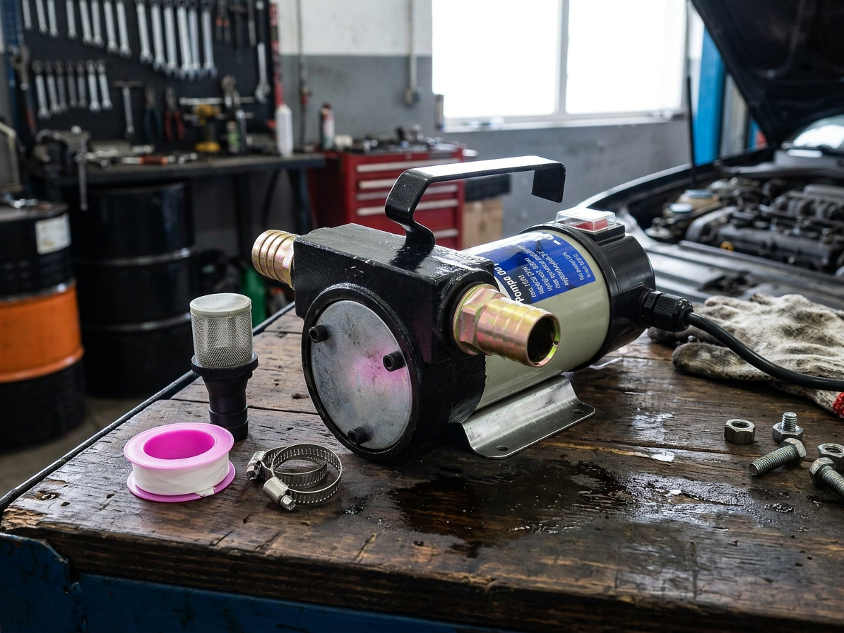 Elektrické čerpadlo na motorový a topný olej, naftu, max 50l/min. 230V/180W