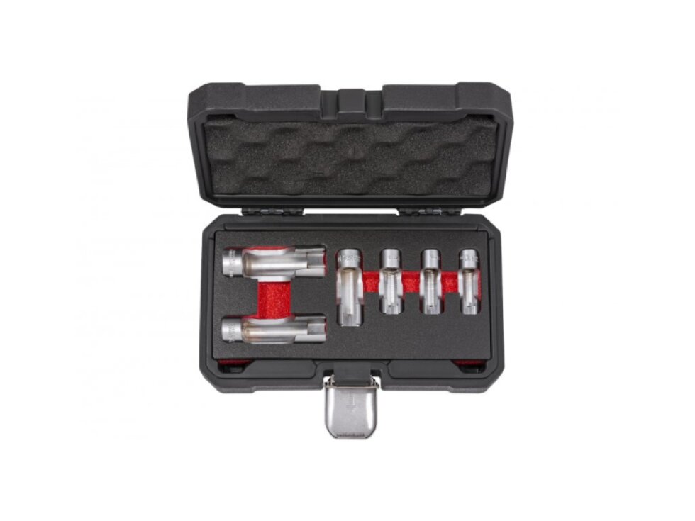 Sada otevřených nástrčných klíčů 3/8" 10-19 mm pro lambda sondy 6ks Quatros QS20711A