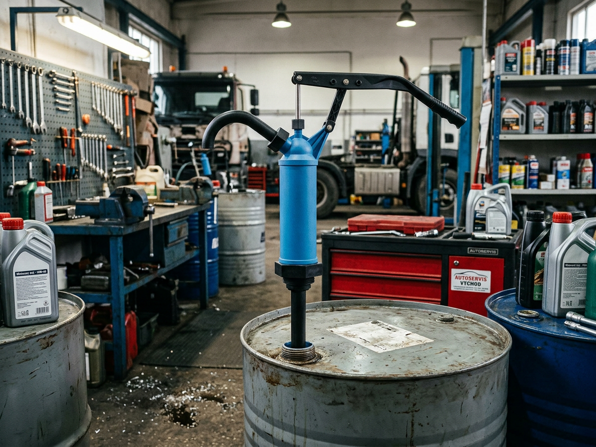 Pumpa manuální na výdej kapalin, pro sudy 50 - 200 litrů - QUATROS QS16591