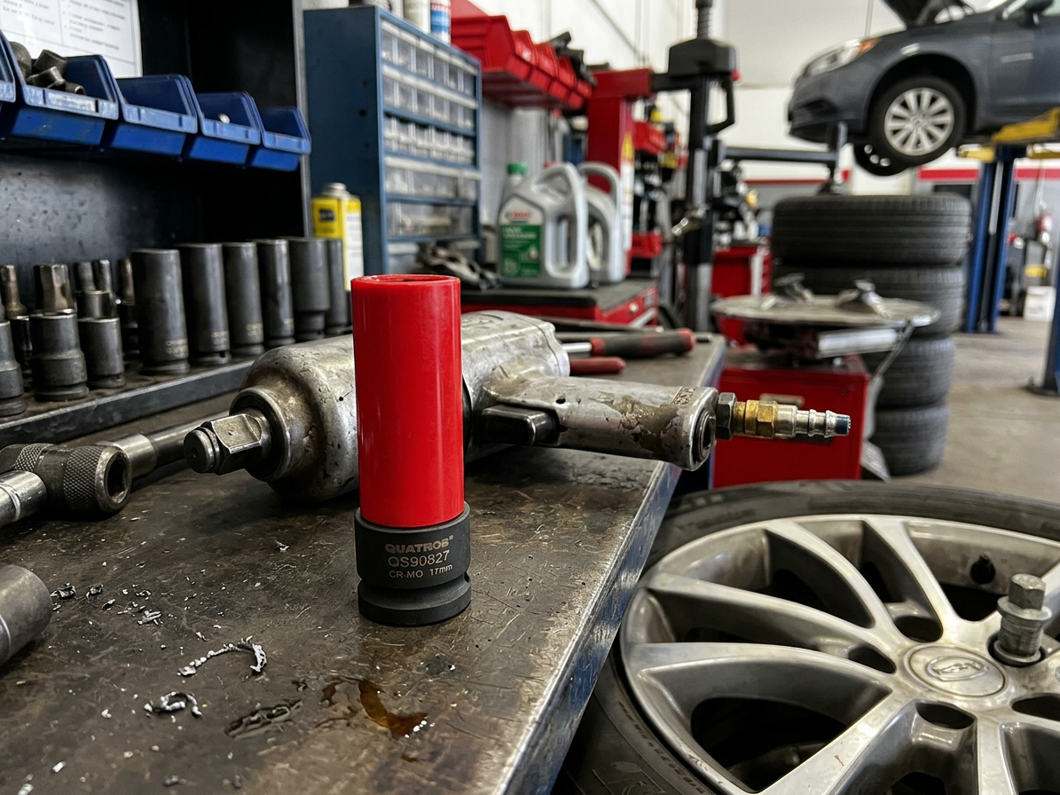 Hlavice na bezpečnostní šrouby kol 1/2" 17 mm, krytka na ALU, pro Mercedes-Benz - QUATROS