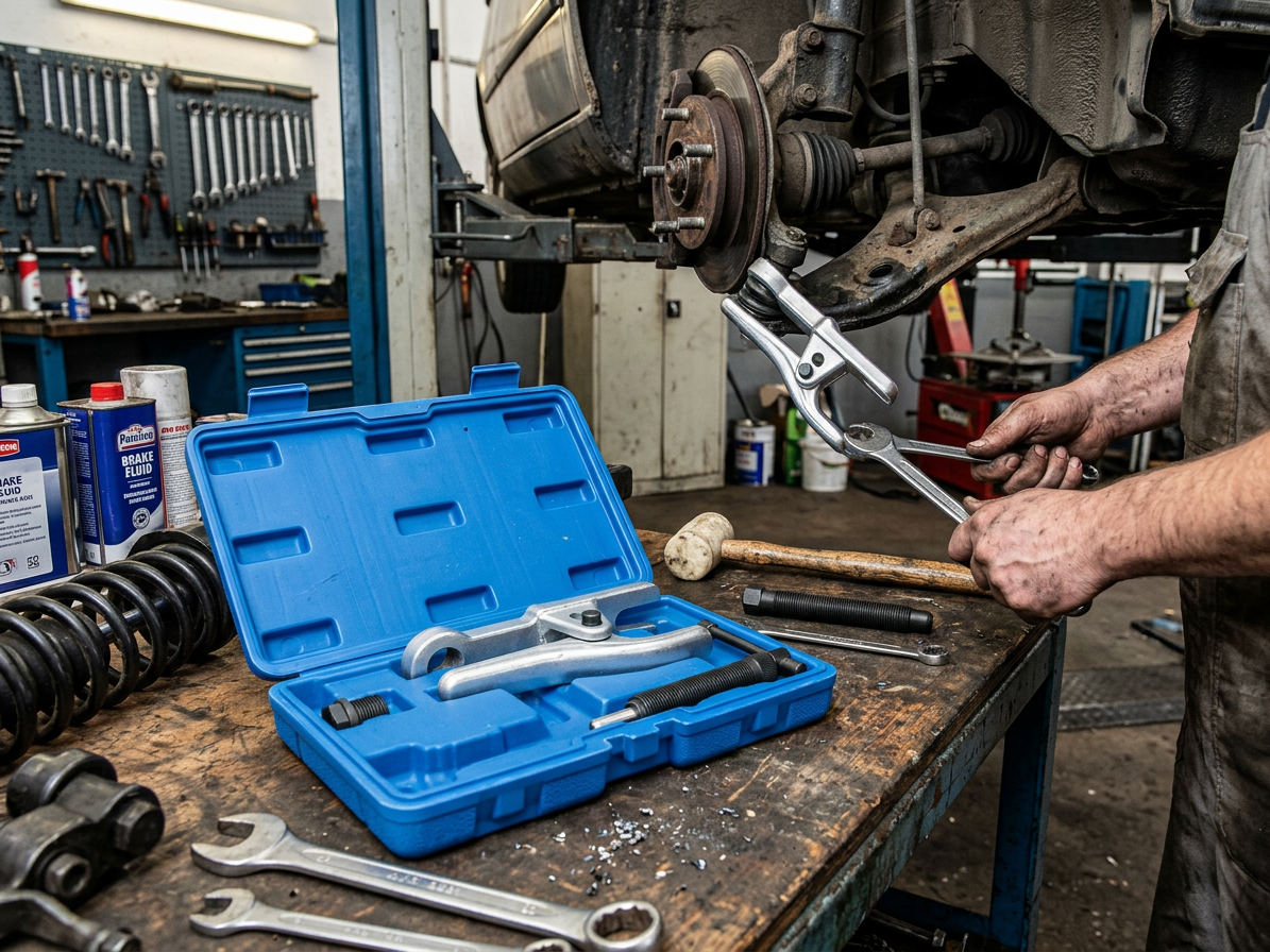 Hydraulický stahovák kulových čepů 1.5 tuny, dvoustupňová regulace - QUATROS QS12216