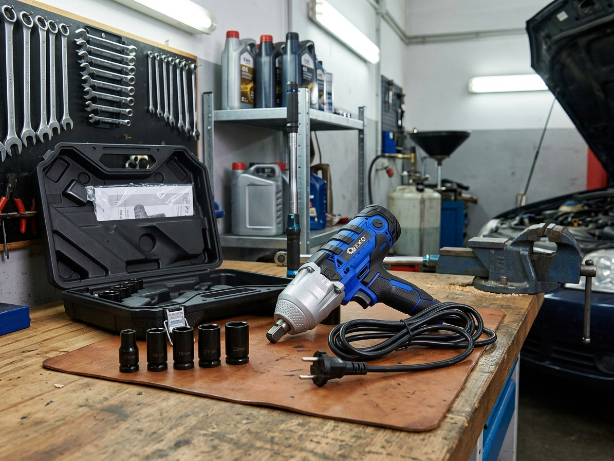 Elektrický rázový utahovák 1/2" 720 Nm, 450W, s příslušenstvím