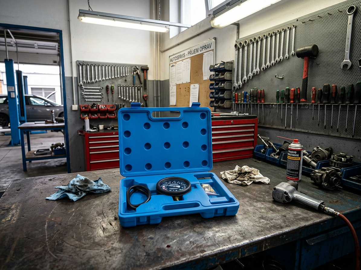 Vakuometr + tester tlaku a podtlaku paliva - QUATROS QS30190