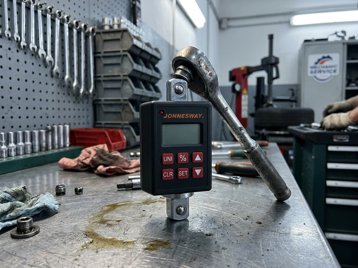 Elektronický momentový adaptér 1/2", 20 - 200 Nm - JONNESWAY T19200N
