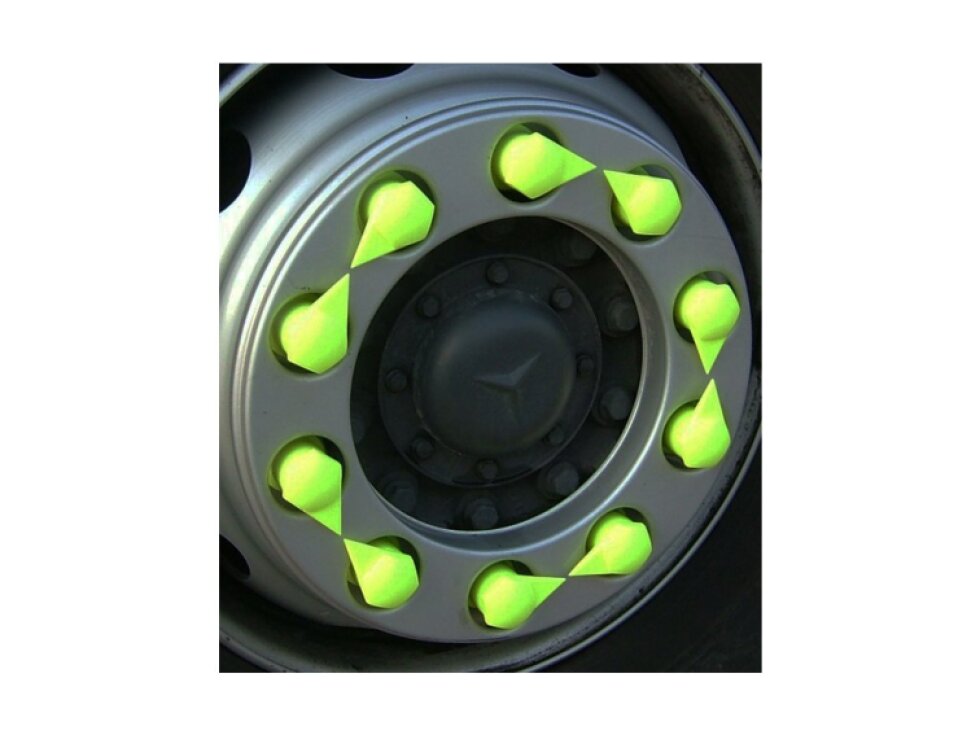 Indikátor povolení matic 30 mm horní, pro nákladní auta a autobusy, plast - Dustite LR