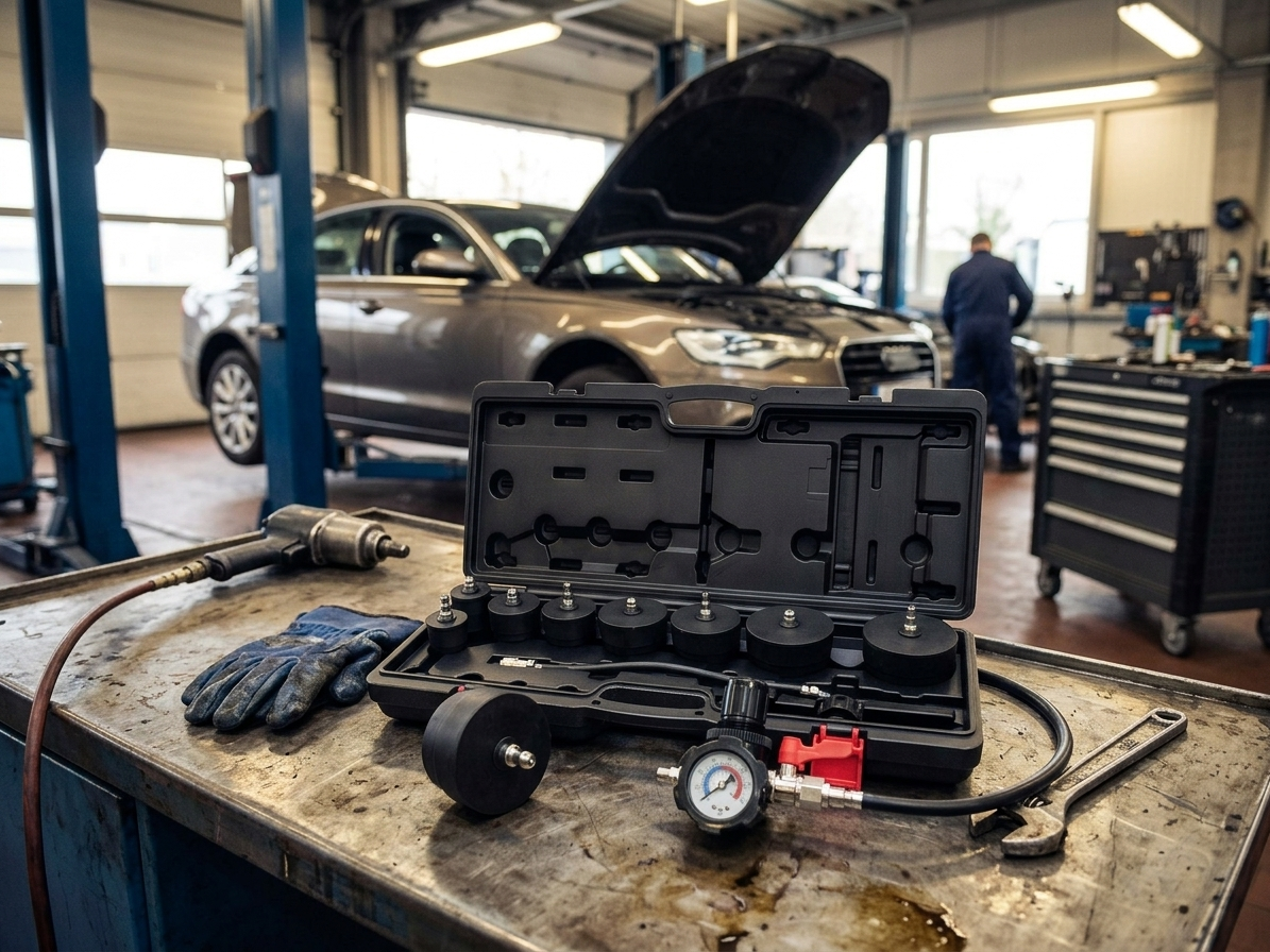 Přípravky pro diagnostiku, natlakování turbosystémů, sada 9 ks – Asta A-9TSP