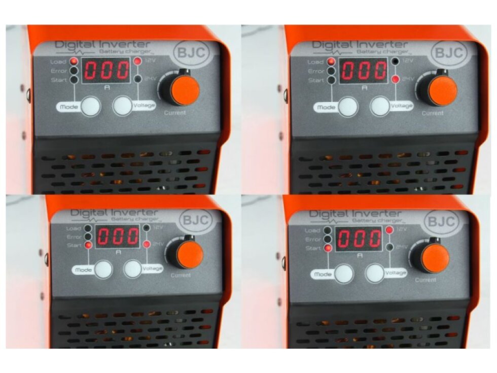 Nabíječka baterií - startovací zdroj, invertorová, digitální, 50-800Ah, 12/24V, max. 600A