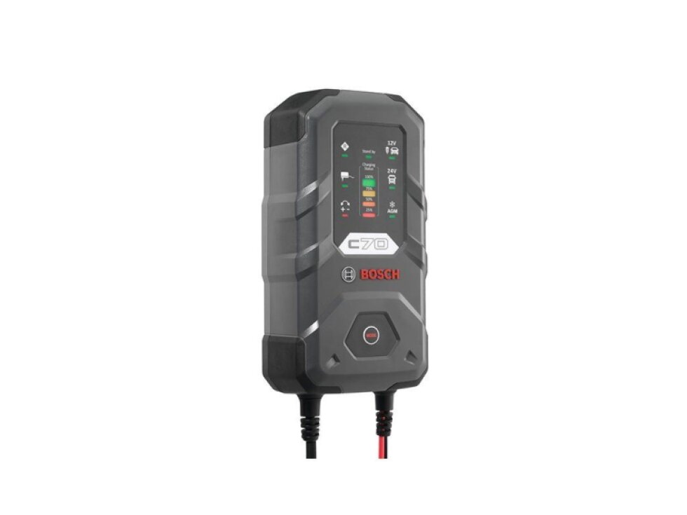 Nabíječka baterií 12V/24V, 14-300 Ah/14-120 Ah, 10A - Bosch C70