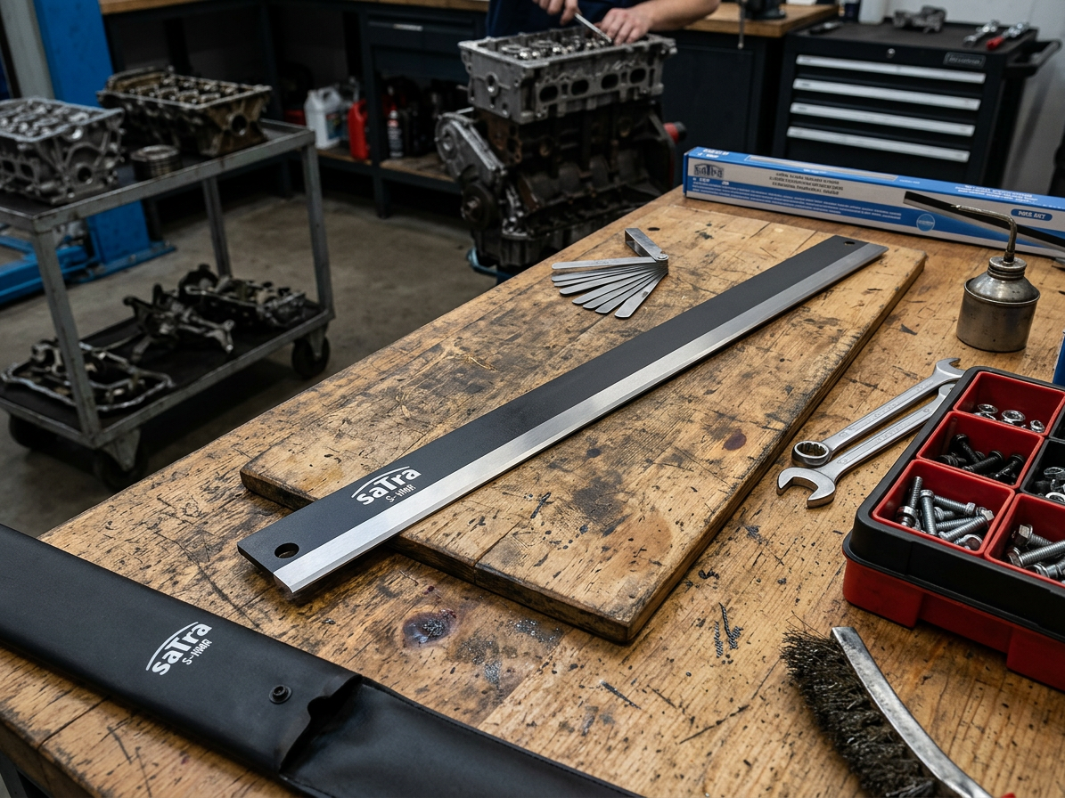 Lineární měřidlo pro testování deformace hlavy válců a bloku motoru, 610 mm - SATRA S-HMF