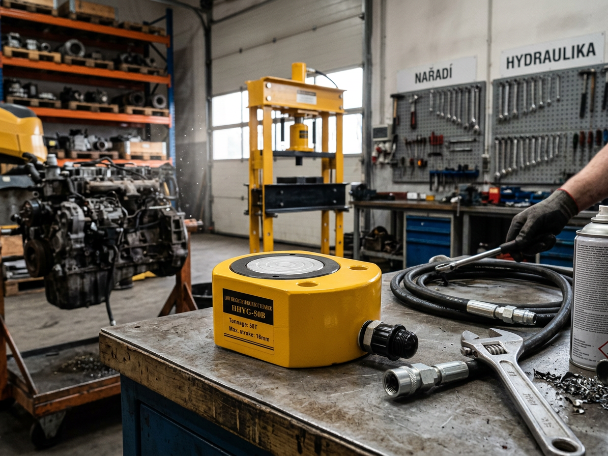 Hydraulický válec nízký, extra nosnost 50 tun - HHYG-50B