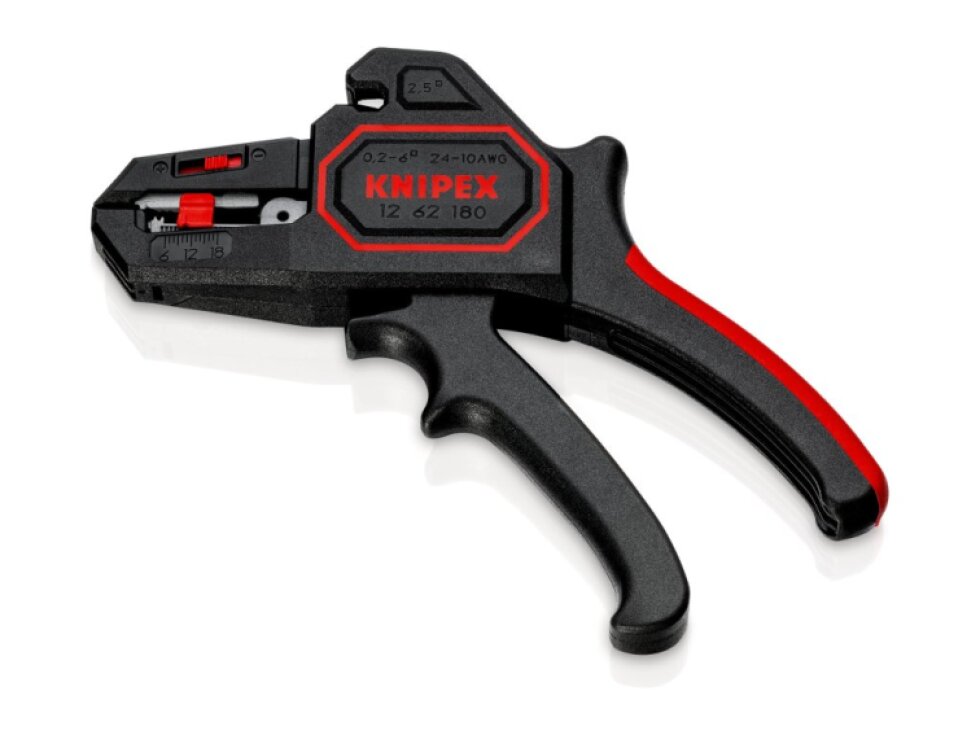 Odizolovací kleště samonastavitelné 180 mm, pro průřez 0,2-6,0 mm2 - KNIPEX 12 62 180