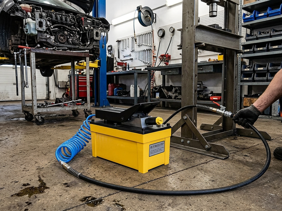 Pedálová pneumaticko-hydraulická pumpa, tlak 700 bar - HHB-70BQ