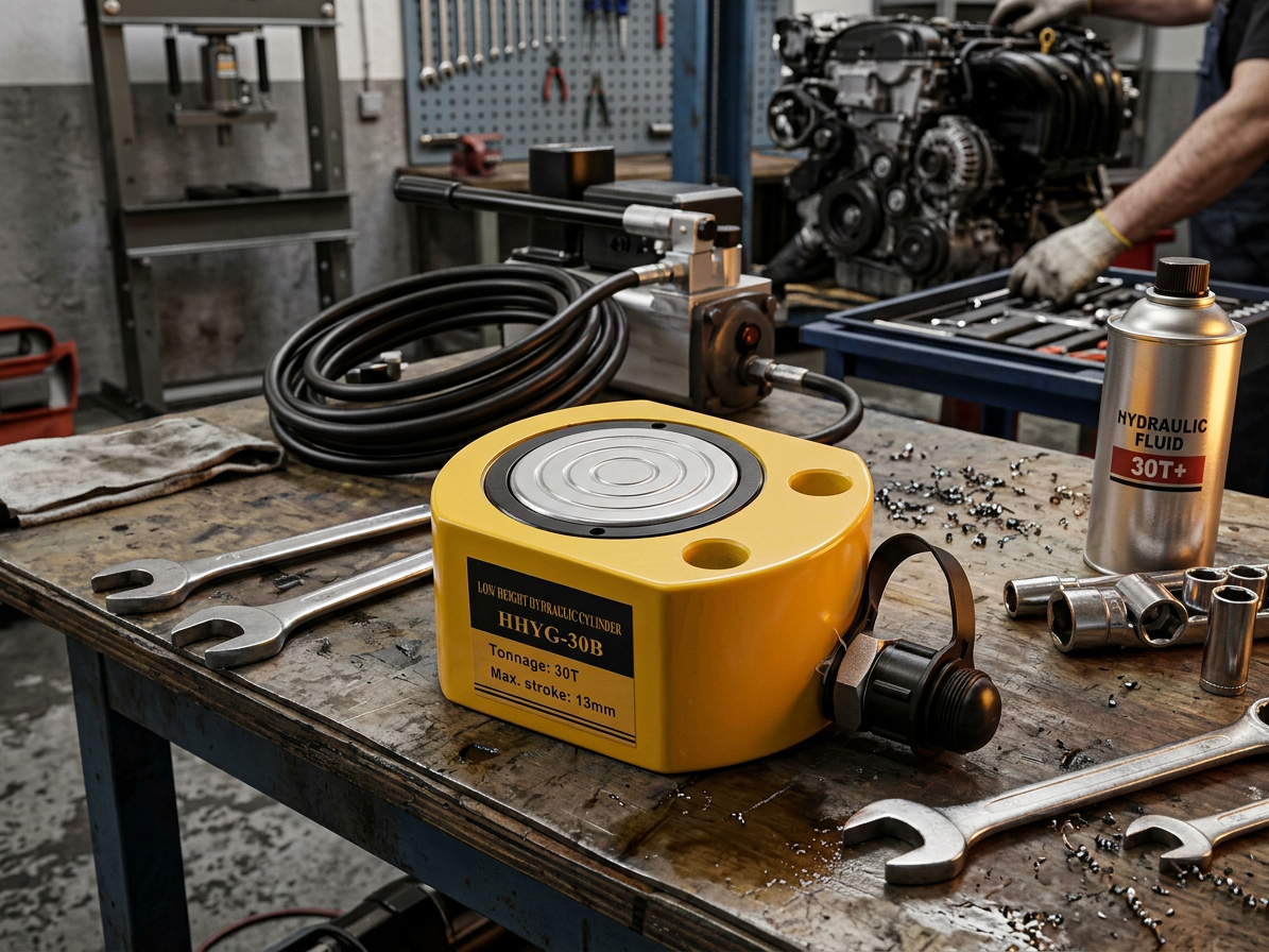 Hydraulický válec nízký, nosnost 30 tun - HHYG-30B