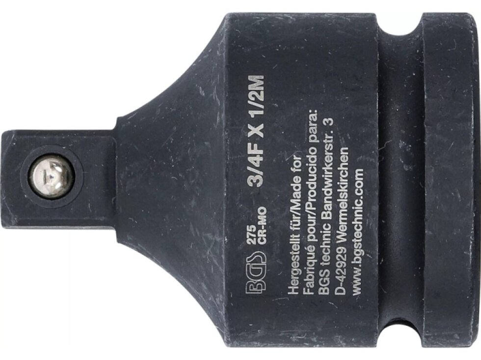 Redukce úderová 3/4” vnitřní (samice) na 1/2” vnější (samec) - BGS 275