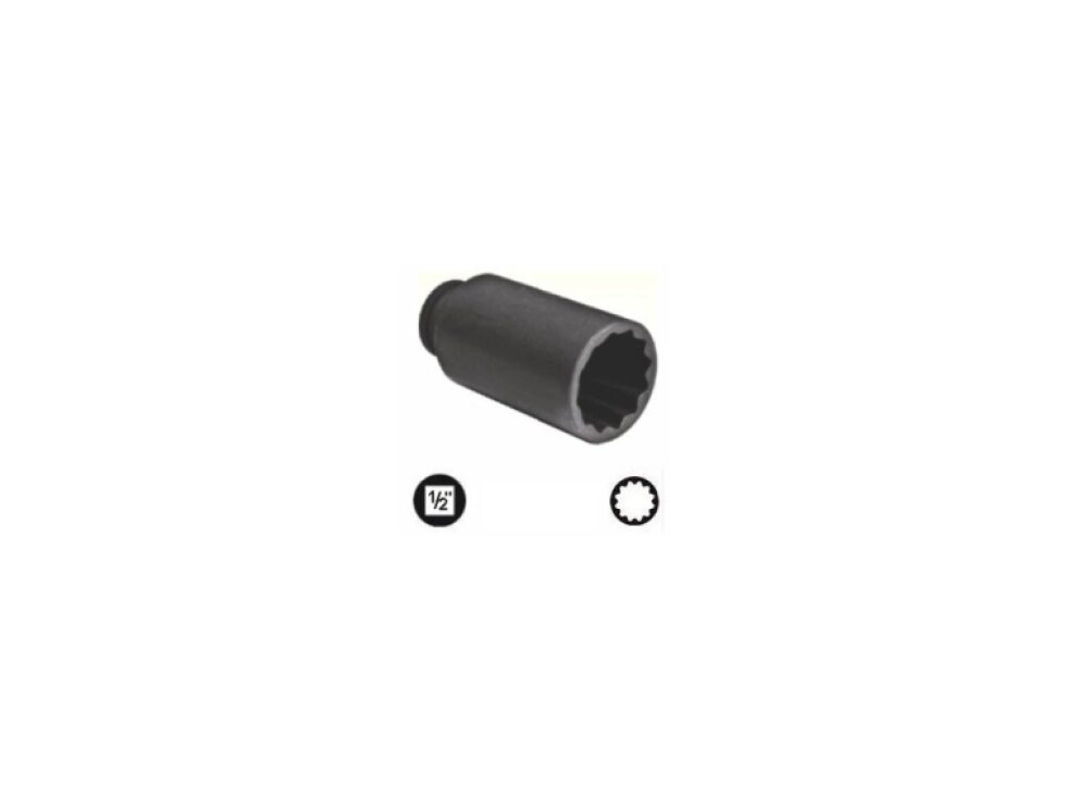 Nástrčná hlavice 1/2", 12hranná 36 mm, na poloosy VW, Škoda - QUATROS QS54363