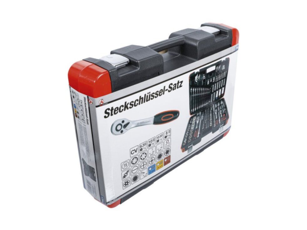 Gola sada 1/4", 3/8" a 1/2" Super Lock, 176 dílů