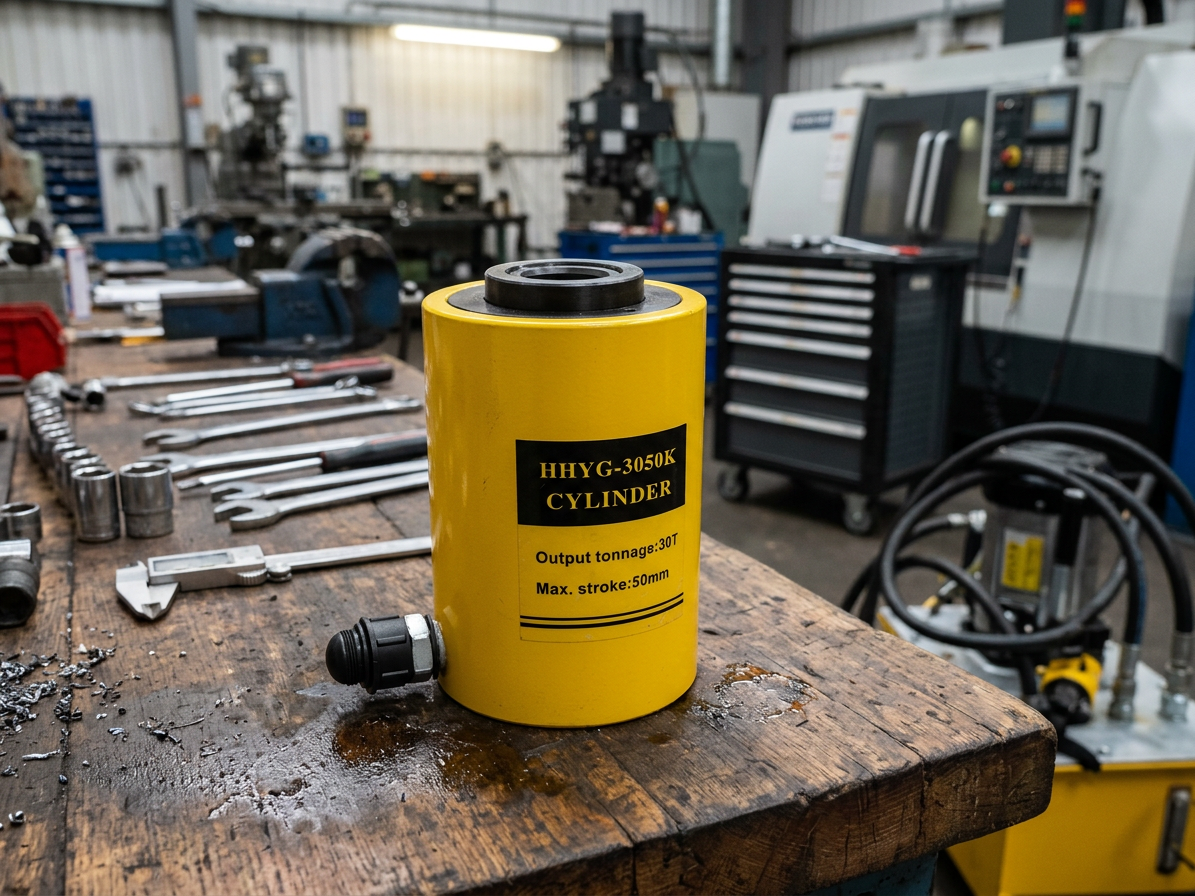 Hydraulický válec s dutým pístem, nosnost 30 tun - HHYG-3050K