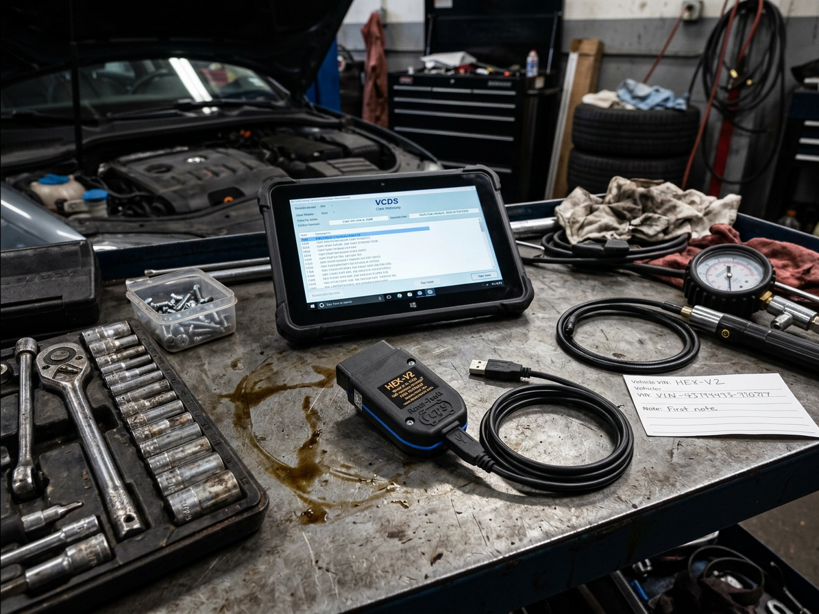 Diagnostika VAG-COM VCDS Standard 3 VIN, HEX V2 USB kabel, pro koncern VW